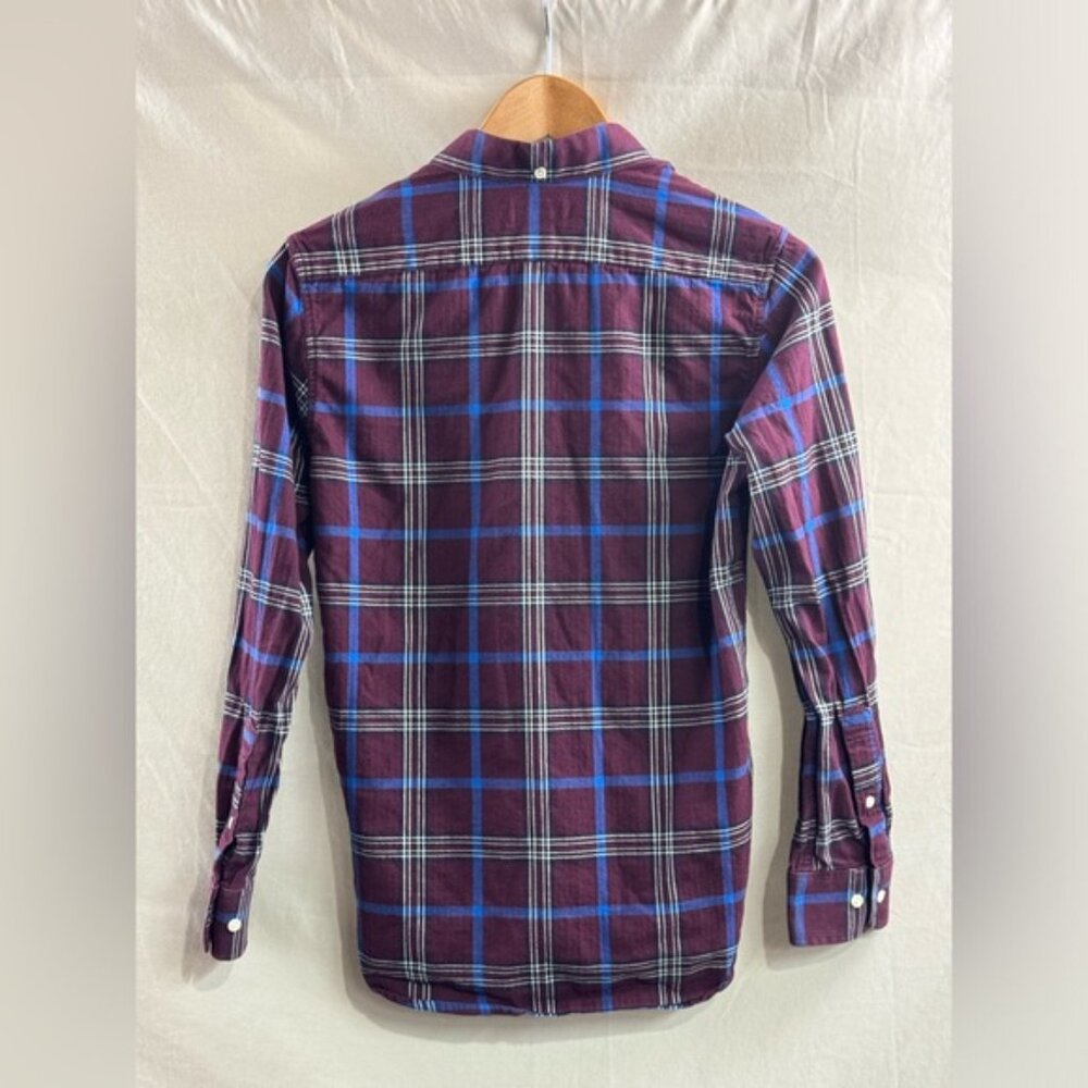 Plaid Shirt Mens Long Sleeve XS - Picture 2 of 3
